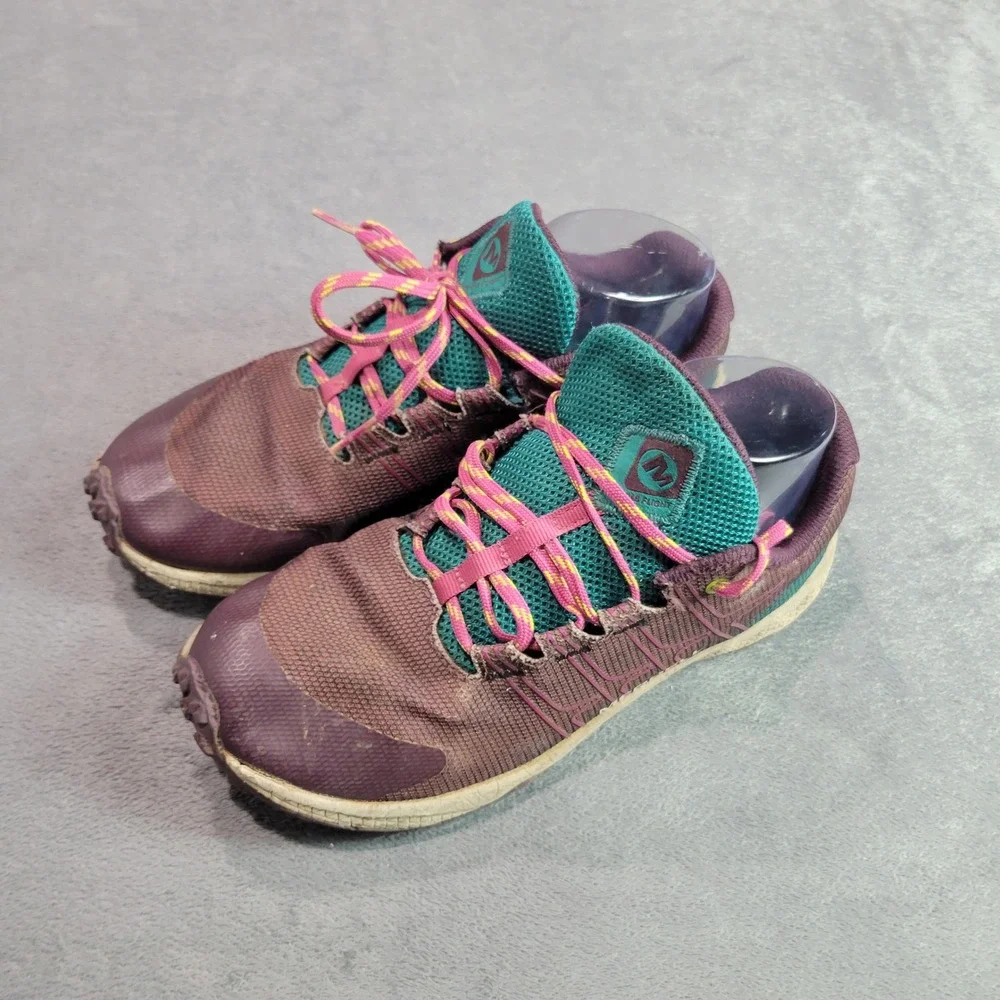 Merrell Trail Running Shoes Womens 6‎ Plum Teal All Out Flight Athletic Hiking